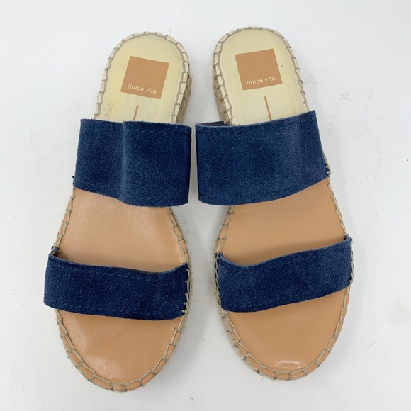 Dolce Vita Sandals Espadrille Isiah Platform Navy - Picture 4 of 8